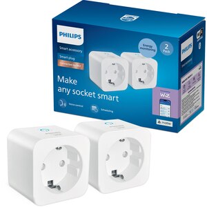 Pachet 2 prize inteligente PHILIPS 8721103164001, Wi-Fi, WiZ, IP20, alb Pachet 2 prize inteligente PHILIPS 8721103164001, Wi-Fi, WiZ, IP20, alb