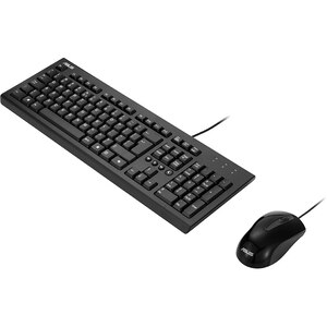 Kit tastatura si mouse cu fir ASUS U2000, USB, negru Kit tastatura si mouse cu fir ASUS U2000, USB, negru