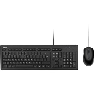 Kit tastatura si mouse cu fir ASUS U2000, USB, negru Kit tastatura si mouse cu fir ASUS U2000, USB, negru