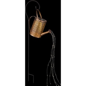 Lampa solara GLOBO stropitoare, 84.5cm, 3000K, IP44, metal, negru mat Lampa solara GLOBO stropitoare, 84.5cm, 3000K, IP44, metal, negru mat