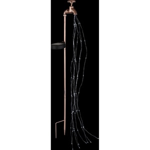 Lampa solara GLOBO tip robinet, 80cm, 4500K, IP44, metal, auriu Lampa solara GLOBO tip robinet, 80cm, 4500K, IP44, metal, auriu
