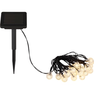Ghirlanda solara GLOBO, 2m, 2700K, IP44, plastic, negru Ghirlanda solara GLOBO, 2m, 2700K, IP44, plastic, negru