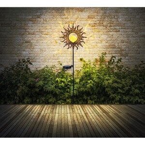 Lampa solara GLOBO soare, 81.5cm, 3000K, IP44, metal, negru Lampa solara GLOBO soare, 81.5cm, 3000K, IP44, metal, negru