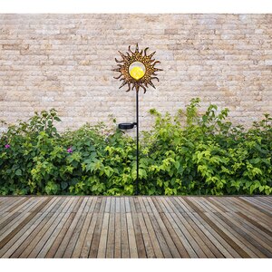 Lampa solara GLOBO soare, 81.5cm, 3000K, IP44, metal, negru Lampa solara GLOBO soare, 81.5cm, 3000K, IP44, metal, negru