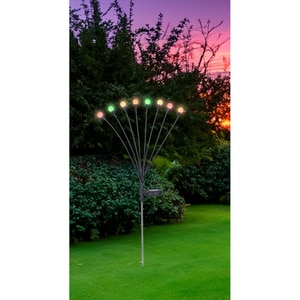 Lampa solara GLOBO RGB, IP44, otel, negru mat Lampa solara GLOBO RGB, IP44, otel, negru mat