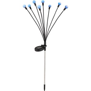 Lampa solara GLOBO RGB, IP44, otel, negru mat Lampa solara GLOBO RGB, IP44, otel, negru mat