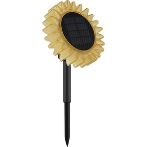 Lampa solara GLOBO Floarea Soarelui, 0.06W, 3000K, plastic, galben Lampa solara GLOBO Floarea Soarelui, 0.06W, 3000K, plastic, galben