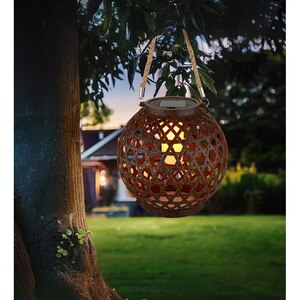 Felinar solar GLOBO, efect flacara, 1800K, plastic, bronz Felinar solar GLOBO, efect flacara, 1800K, plastic, bronz