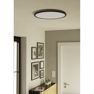 Plafoniera Led EGLO Rovito, 16.8W, 2900lm, lumina variabila, IP44, negru-alb Plafoniera Led EGLO Rovito, 16.8W, 2900lm, lumina variabila, IP44, negru-alb