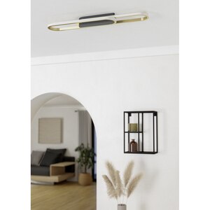 Plafoniera Led EGLO Conivarena, 20W, 2400lm, lumina variabila, IP20, negru-alb Plafoniera Led EGLO Conivarena, 20W, 2400lm, lumina variabila, IP20, negru-alb