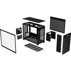 Carcasa PC ASUS PRIME AP201(Tempered Glass), USB 3.2 Gen1, Fara sursa, negru Carcasa PC ASUS PRIME AP201(Tempered Glass), USB 3.2 Gen1, Fara sursa, negru
