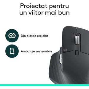 Mouse Wireless LOGITECH MX Master 3S Performance, 8000 dpi, Bluetooth, grafit Mouse Wireless LOGITECH MX Master 3S Performance, 8000 dpi, Bluetooth, grafit