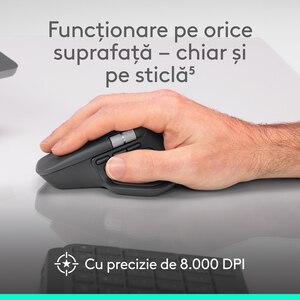 Mouse Wireless LOGITECH MX Master 4, 8000 dpi, Bluetooth, gri Mouse Wireless LOGITECH MX Master 4, 8000 dpi, Bluetooth, gri