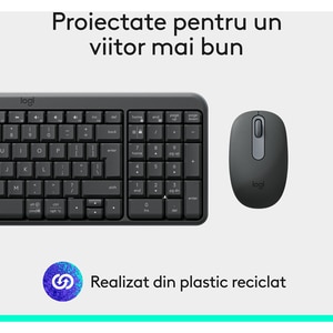 Kit tastatura si mouse Wireless LOGITECH MK250, Bluetooth, Layout US, negru Kit tastatura si mouse Wireless LOGITECH MK250, Bluetooth, Layout US, negru