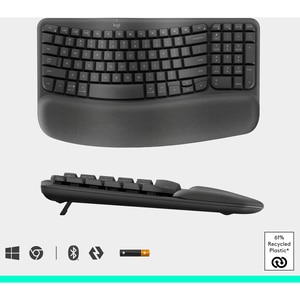 Kit tastatura si mouse Wireless LOGITECH Wave Keys and Lift Combo, USB, Layout US, negru Kit tastatura si mouse Wireless LOGITECH Wave Keys and Lift Combo, USB, Layout US, negru