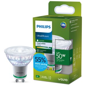 Spot LED PHILIPS, 2.1W, 375lm, IP20, lumina neutra, transparent Spot LED PHILIPS, 2.1W, 375lm, IP20, lumina neutra, transparent
