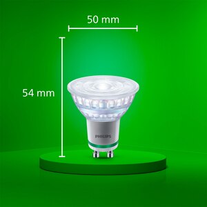 Spot LED PHILIPS, 2.1W, 375lm, IP20, lumina neutra, transparent Spot LED PHILIPS, 2.1W, 375lm, IP20, lumina neutra, transparent