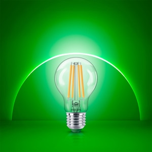 Bec LED filament PHILIPS, A60, E27, 4W, 2700K, 840lm, lumina calda Bec LED filament PHILIPS, A60, E27, 4W, 2700K, 840lm, lumina calda