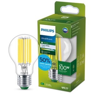 Bec LED filament PHILIPS, A60, E27, 7.3W, 4000K, 1535lm, lumina neutra Bec LED filament PHILIPS, A60, E27, 7.3W, 4000K, 1535lm, lumina neutra