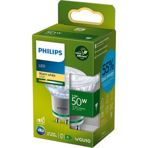 Spot LED PHILIPS, 2.1W, 375lm, IP20, lumina calda, transparent Spot LED PHILIPS, 2.1W, 375lm, IP20, lumina calda, transparent