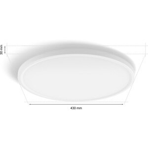Plafoniera LED PHILIPS HUE Tento, LED RGB, 22W, 3100lm, IP20, aluminiu plastic, alb Plafoniera LED PHILIPS HUE Tento, LED RGB, 22W, 3100lm, IP20, aluminiu plastic, alb
