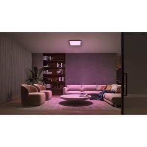 Plafoniera LED PHILIPS HUE Tento, LED RGB, 22W, 2000 lm, IP20, 2000-6500 K, aluminiu plastic, alb Plafoniera LED PHILIPS HUE Tento, LED RGB, 22W, 2000 lm, IP20, 2000-6500 K, aluminiu plastic, alb