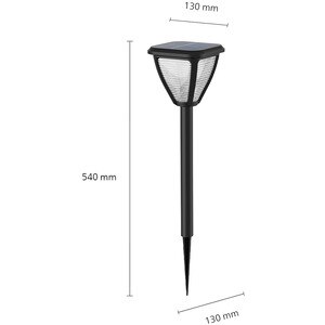 Lampa solara Philips Vapora, 1.5W, 200lm, IP44, plastic, negru Lampa solara Philips Vapora, 1.5W, 200lm, IP44, plastic, negru