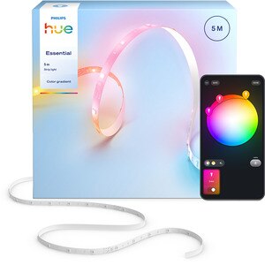 Banda LED RGB PHILIPS Hue Essential, 15.3W, IP20, plastic, transparent, 5 m Banda LED RGB PHILIPS Hue Essential, 15.3W, IP20, plastic, transparent, 5 m