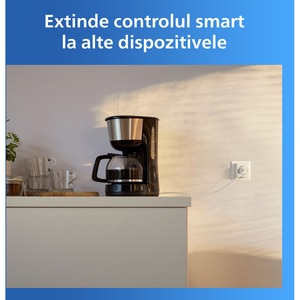 Pachet 2 prize inteligente PHILIPS 8721103164001, Wi-Fi, WiZ, IP20, alb Pachet 2 prize inteligente PHILIPS 8721103164001, Wi-Fi, WiZ, IP20, alb