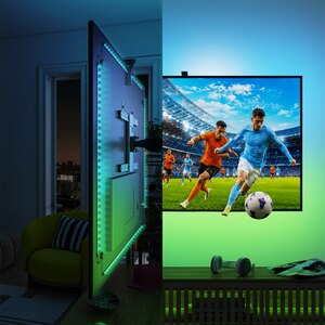 Pachet PHILIPS Smart Screen Sync, camera + banda LED RGB, pentru TV 40-50", 15W, 200lm, 2.7 m Pachet PHILIPS Smart Screen Sync, camera + banda LED RGB, pentru TV 40-50", 15W, 200lm, 2.7 m