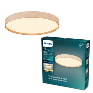 Plafoniera LED PHILIPS Stylique, 24W, 2600lm, IP20, lumina calda, maro Plafoniera LED PHILIPS Stylique, 24W, 2600lm, IP20, lumina calda, maro
