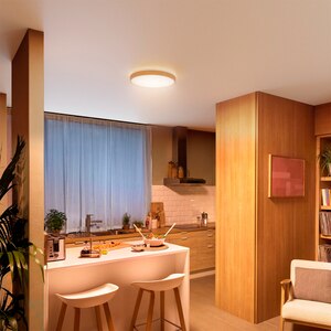 Plafoniera LED PHILIPS Stylique, 24W, 2600lm, IP20, lumina calda, maro Plafoniera LED PHILIPS Stylique, 24W, 2600lm, IP20, lumina calda, maro