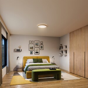 Plafoniera LED PHILIPS Stylique, 24W, 2600lm, IP20, lumina calda, maro Plafoniera LED PHILIPS Stylique, 24W, 2600lm, IP20, lumina calda, maro