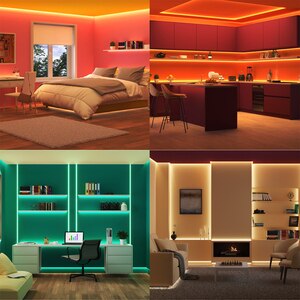 Banda LED Smart PHILIPS, RGB, telecomanda inclusa, 22W, 3800lm, 10 m Banda LED Smart PHILIPS, RGB, telecomanda inclusa, 22W, 3800lm, 10 m
