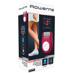 Epilator ROWENTA EP1120F0, 24 pensete, 2 viteze, 3 accesorii, Easy Touch, retea, roz Epilator ROWENTA EP1120F0, 24 pensete, 2 viteze, 3 accesorii, Easy Touch, retea, roz