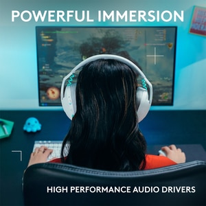 Casti Gaming Wireless LOGITECH G321 LightSpeed, multiplatforma, alb Casti Gaming Wireless LOGITECH G321 LightSpeed, multiplatforma, alb
