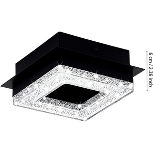 Aplica EGLO Fradelo, LED, 3.2W, 400lm, 3000K, negru Aplica EGLO Fradelo, LED, 3.2W, 400lm, 3000K, negru
