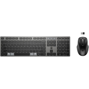 Kit tastatura si mouse wireless HP 720 Multi-device, Bleutooth, USB, negru-gri Kit tastatura si mouse wireless HP 720 Multi-device, Bleutooth, USB, negru-gri