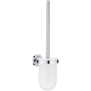 Set perie toaleta GROHE Essentials 40374001, crom-transparent Set perie toaleta GROHE Essentials 40374001, crom-transparent