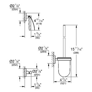 Set accesorii baie GROHE Essentials City 3in1 40407001, 3 accesorii, crom Set accesorii baie GROHE Essentials City 3in1 40407001, 3 accesorii, crom