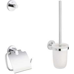Set accesorii baie GROHE Essentials City 3in1 40407001, 3 accesorii, crom Set accesorii baie GROHE Essentials City 3in1 40407001, 3 accesorii, crom