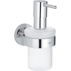 Dispenser sapun lichid GROHE Essentials 40448001, 160 ml, sticla, crom Dispenser sapun lichid GROHE Essentials 40448001, 160 ml, sticla, crom