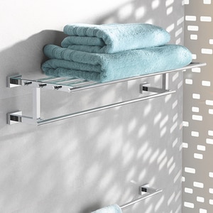 Suport prosop multiplu GROHE Essentials Cube 40512001, 60cm, crom Suport prosop multiplu GROHE Essentials Cube 40512001, 60cm, crom