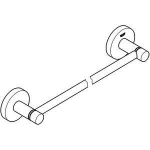 Suport prosop GROHE Essentials 40688A01, 50.4cm, antracit Suport prosop GROHE Essentials 40688A01, 50.4cm, antracit