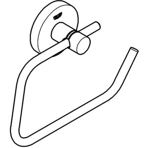 Suport hartie igienica GROHE Essentials 40689A01, antracit Suport hartie igienica GROHE Essentials 40689A01, antracit