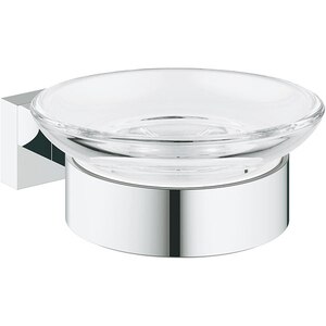 Savoniera GROHE Essentials Cube 40754001, argintiu Savoniera GROHE Essentials Cube 40754001, argintiu