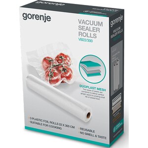 Set 3 role pungi pentru vidat GORENJE VB22/300, transparent Set 3 role pungi pentru vidat GORENJE VB22/300, transparent