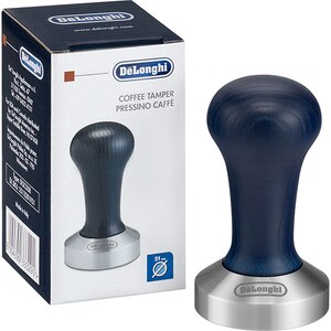 Tamper cafea macinata DELONGHI DLSC058, albastru-argintiu Tamper cafea macinata DELONGHI DLSC058, albastru-argintiu