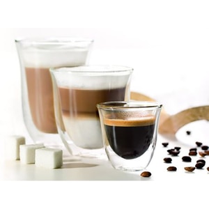 Set pahare cafea DELONGHI MIX, 6 piese, 90-330 ml, sticla Set pahare cafea DELONGHI MIX, 6 piese, 90-330 ml, sticla