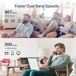 Wireless Range Extender TP-LINK RE330 AC1200, Dual-Band 300 + 867 Mbps, alb Wireless Range Extender TP-LINK RE330 AC1200, Dual-Band 300 + 867 Mbps, alb